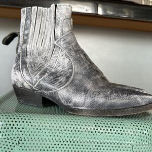 We The Free Women's Silver Ankle Boots
